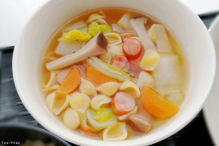ウインナーと野菜のスープ@夕食ネット