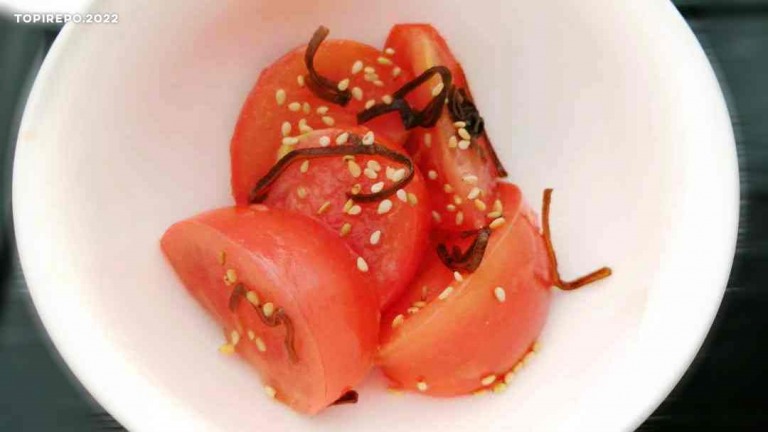トマトの塩昆布ナムル